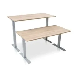 Zit-Sta-Bureaus-MRC PRO elektrisch ARBO zit-sta bureau - 120x80 cm - midden eiken