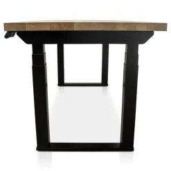 Zit-Sta-Bureaus-Lineaflex MRC MRC PRO Solid zit-sta bureau massief eiken blad 120x80 zwart NEN-EN527