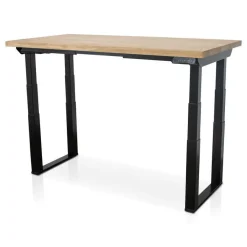 Lineaflex MRC MRC PRO Solid zit-sta bureau massief eiken blad 180x90 zwart NEN-EN527
