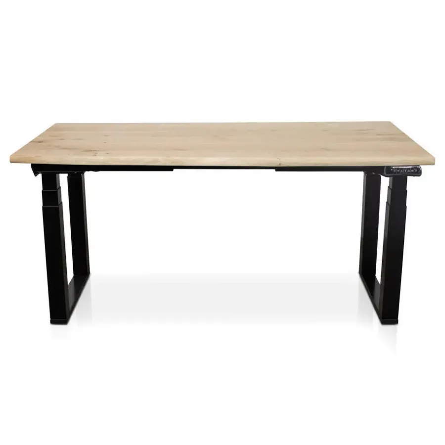 Lineaflex MRC MRC PRO Solid zit-sta bureau massief boomstamblad 180x90 zwart NEN-EN527
