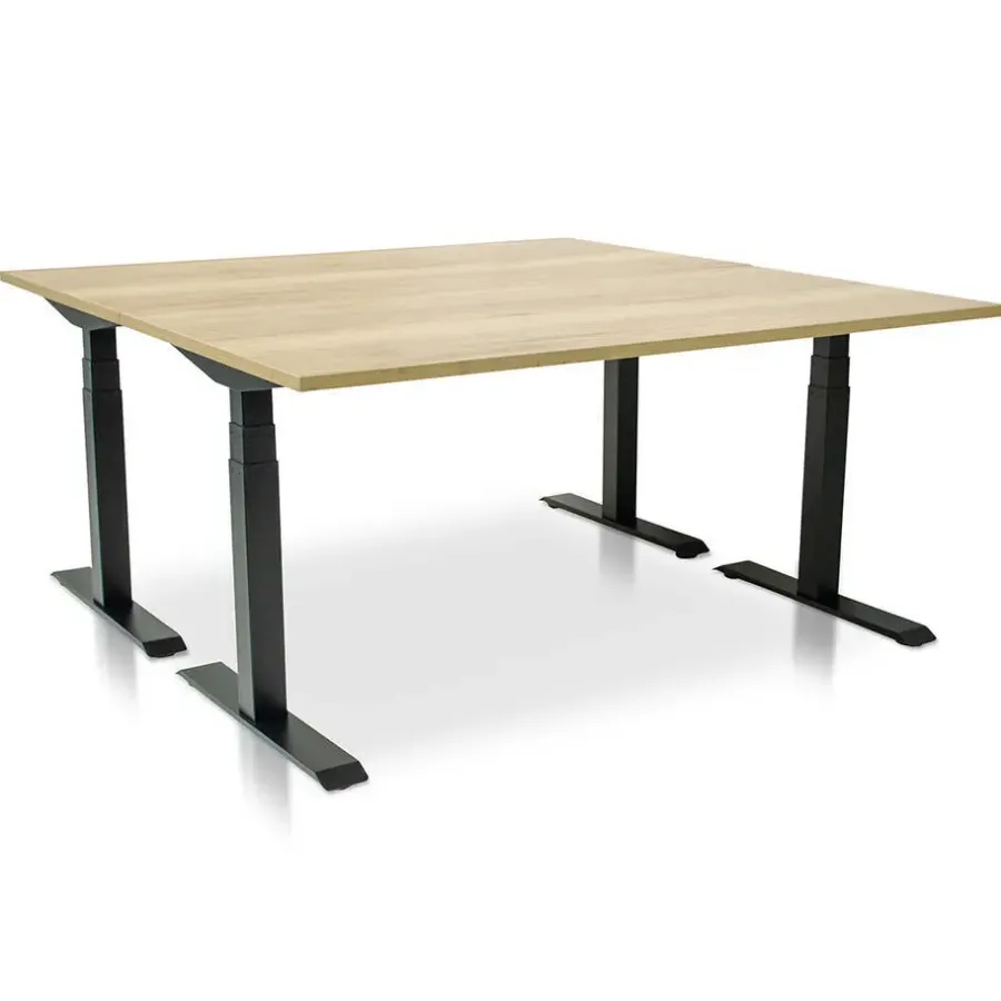 Zit-Sta-Bureaus-MRC PRO-L 2.0 elektrisch ARBO zit-sta bureau - 120x80 - robuust eiken