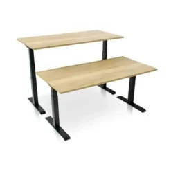Zit-Sta-Bureaus-MRC PRO-L 2.0 elektrisch ARBO zit-sta bureau - 140x80 - robuust eiken