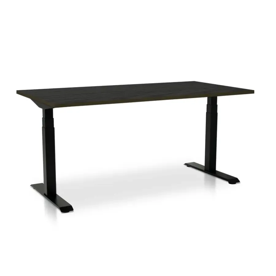 MRC PRO-L 2.0 elektrisch ARBO zit-sta bureau - 160x80 - zwart eiken