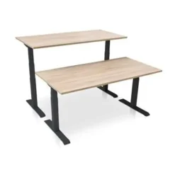 Zit-Sta-Bureaus-MRC PRO-L 2.0 elektrisch ARBO zit-sta bureau - 140x80 - midden eiken