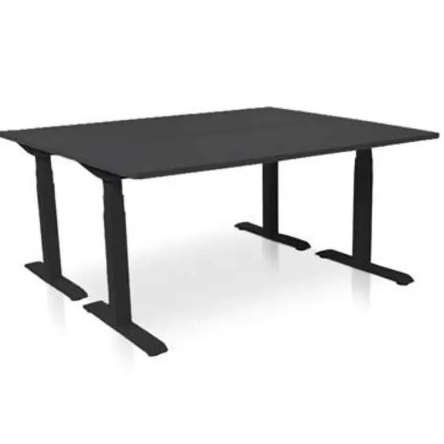 MRC PRO-L 2.0 elektrisch ARBO zit-sta bureau - 120x80 - zwart eiken