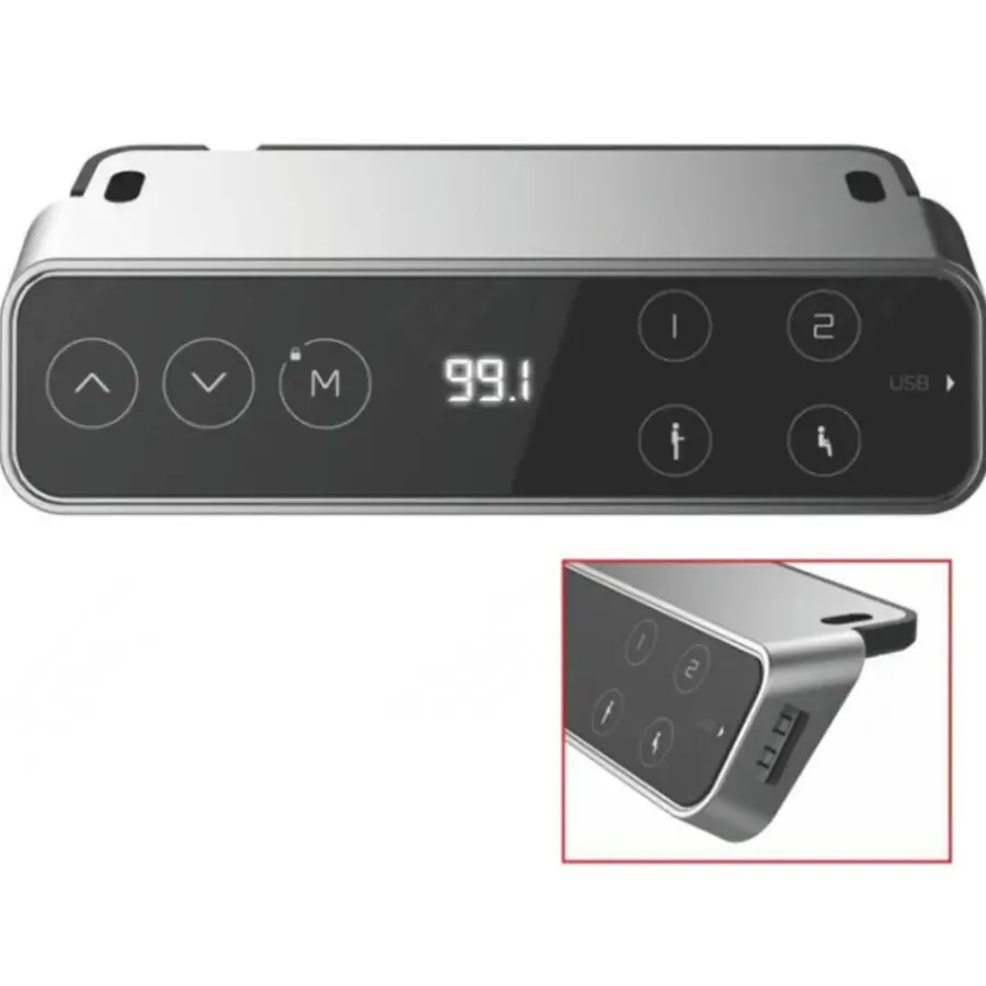 Zit-Sta-Bureaus-MRC PRO-L 2.0 elektrisch ARBO zit-sta bureau - 180x80 - midden eiken