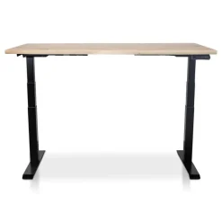 Zit-Sta-Bureaus-Lineaflex MRC MRC Zit-sta bureau massief boomstamblad 120x80 zwart frame NEN-EN 527