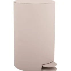 Prullenbakken-MSV badkamer/toilet pedaalemmer - beige - 3L - 15 x 27cm