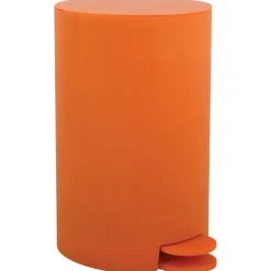Prullenbakken-MSV kleine badkamer/toilet pedaalemmer - oranje - 3L - 15 x 27cm
