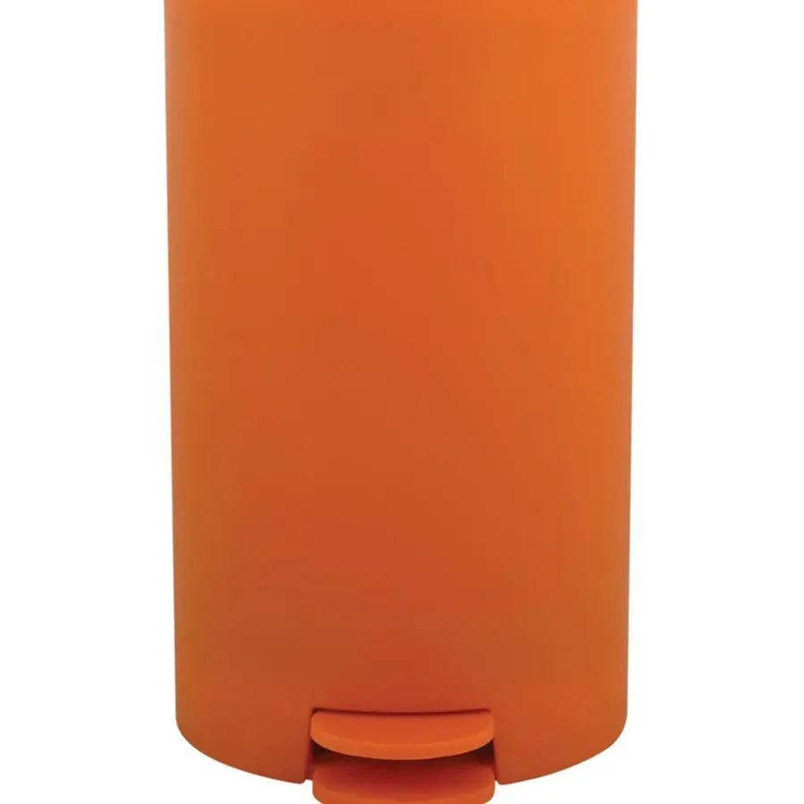 Prullenbakken-MSV kleine badkamer/toilet pedaalemmer - oranje - 3L - 15 x 27cm