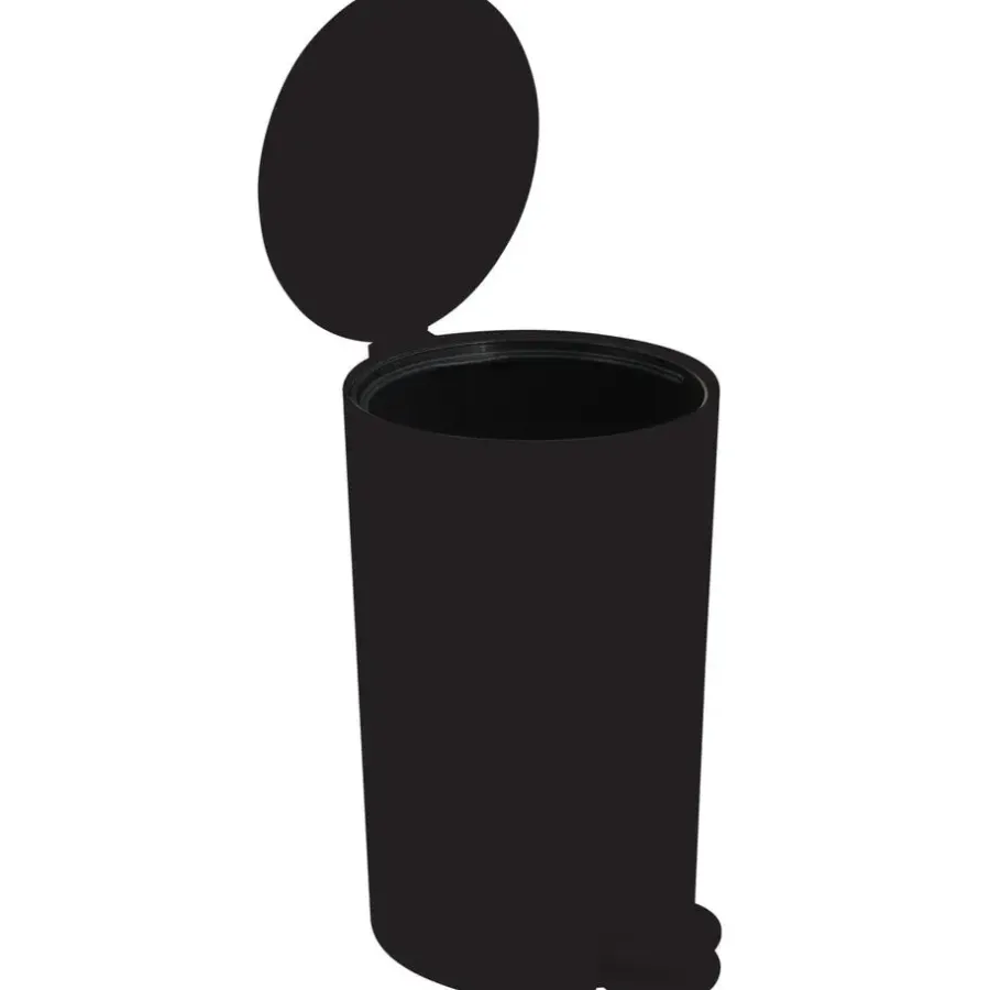 MSV kleine Pedaalemmer - zwart - 3L - 15 x 27 cm