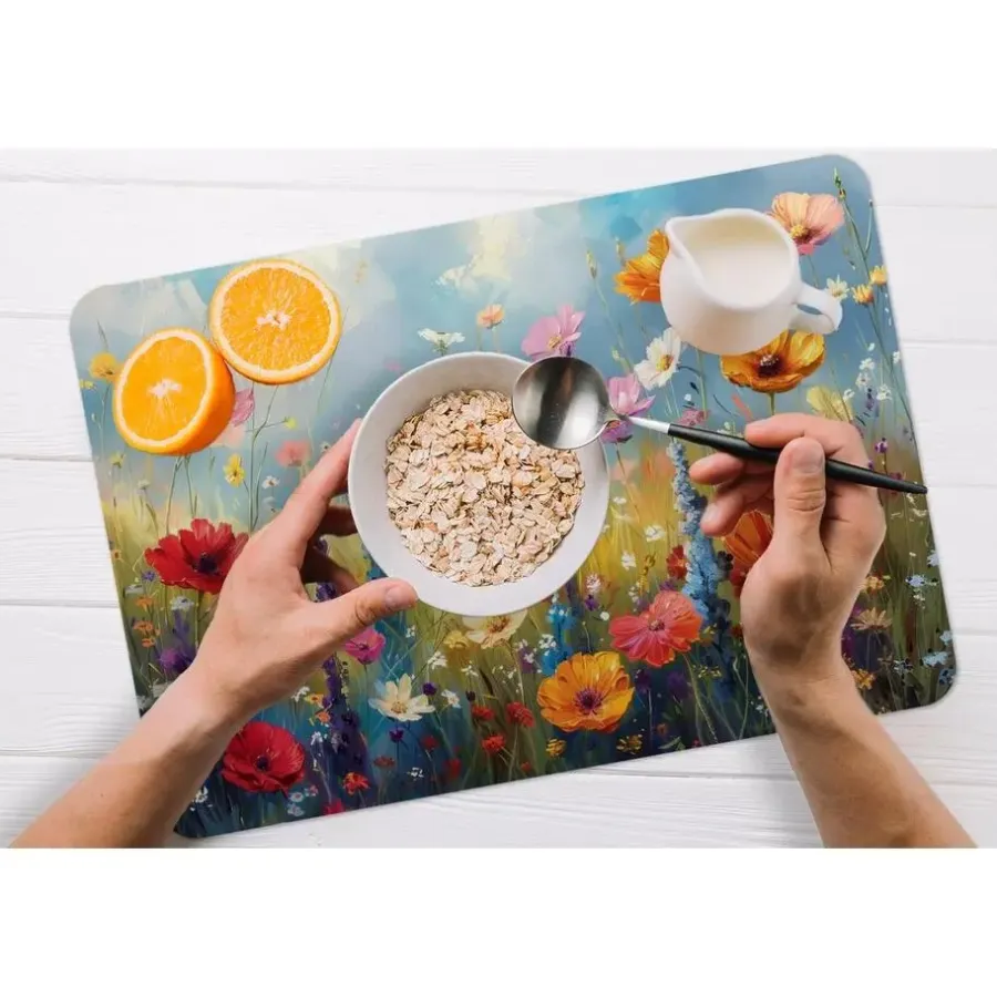 Placemats-MuchoWow Placemat (6stuks) 45x30cm Bloemen Natuur Botanisch