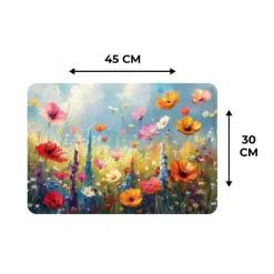 Placemats-MuchoWow Placemat (6stuks) 45x30cm Bloemen Natuur Botanisch