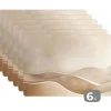 Placemats-MuchoWow Placemat (6stuks) 45x30cm Beige Natuur Abstract