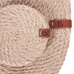 Placemats-Leen Bakker MUNTRIES - Set van 12 placemats en onderzetters - Natuurlijk - Jute