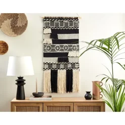 Beliani MURIDKE - Wanddecoratie - Beige - Katoen