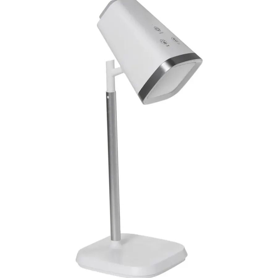 Leen Bakker MUSCA - Bureaulamp LED - Wit - Synthetisch materiaal