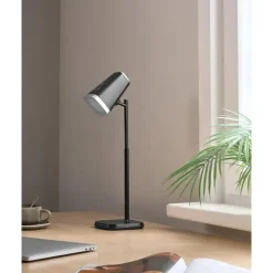 Bureaulampen|Bureaulampen-Leen Bakker MUSCA - Bureaulamp LED - Zwart - Synthetisch materiaal