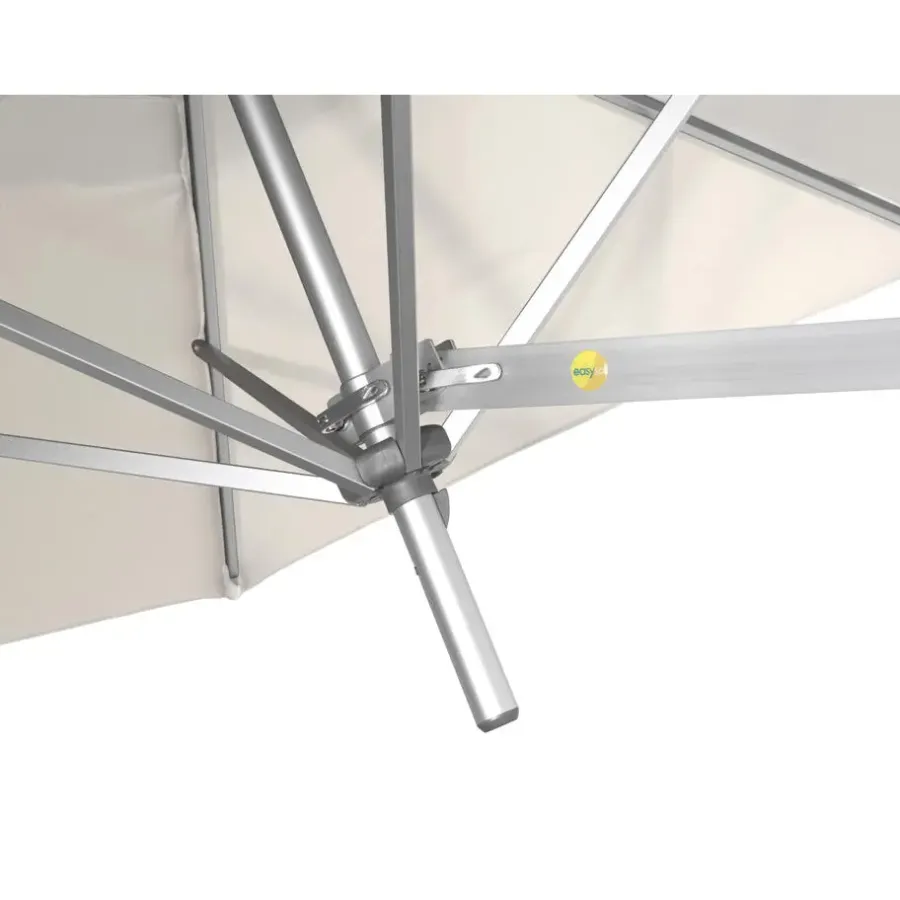 ACAZA Muurparasol Vierkant - 200x200cm - met muurbevestiging - Ecru - Gebroken wit