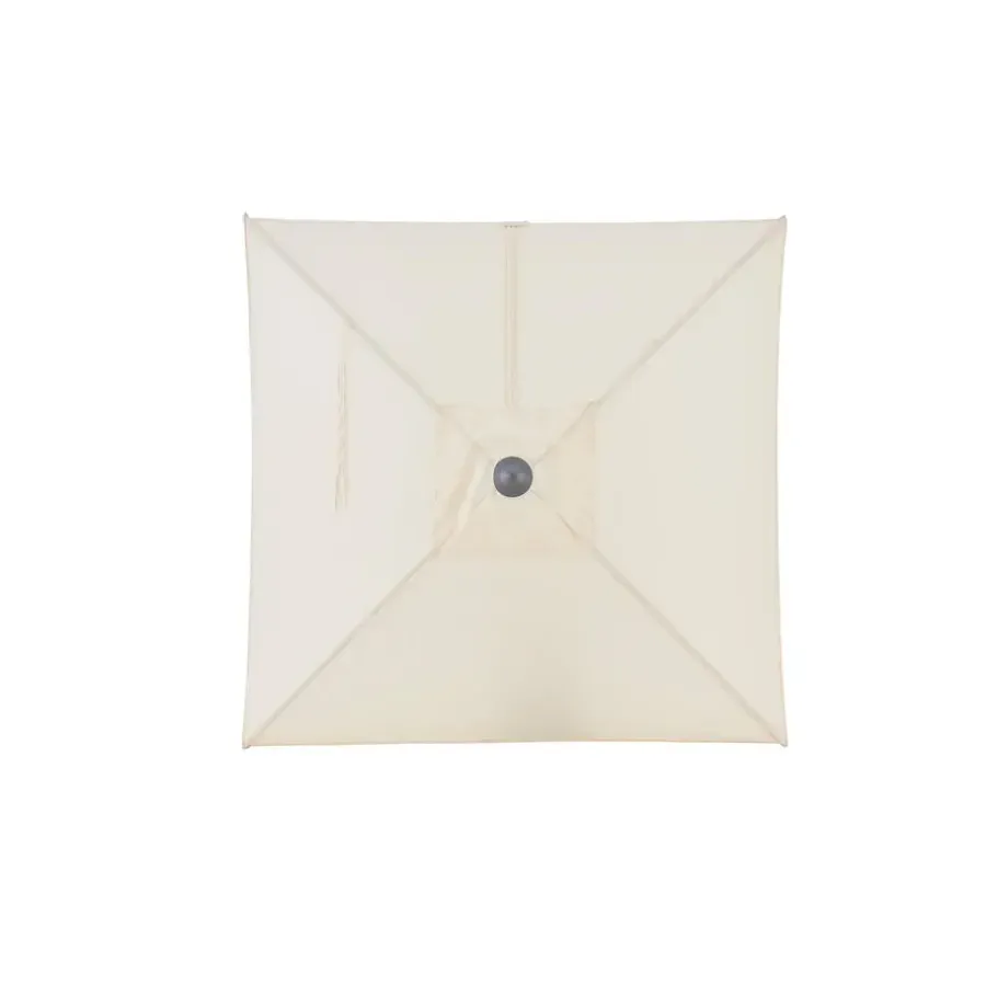 ACAZA Muurparasol Vierkant - 200x200cm - met muurbevestiging - Ecru - Gebroken wit