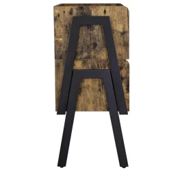 Nachtkastjes|Nachtkastjes-Merkloos Nachtkastje - vintage look - 46x52x35 cm - vintage bruin