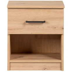Leen Bakker Nachtkastje Sena - 1 lade - eikenkleur