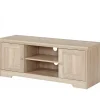 Tv Meubels-Loft24 Nanna - TV-meubel met 2 deuren in eiken effect