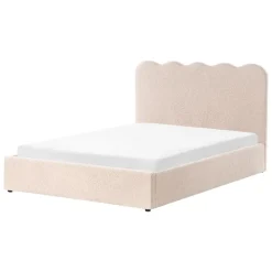 Twijfelaars-Leen Bakker NANTERRE - Bed met opbergruimte - Beige - 140 x 200 cm - Bouclé