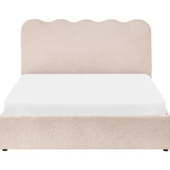 Twijfelaars-Leen Bakker NANTERRE - Bed met opbergruimte - Beige - 140 x 200 cm - Bouclé