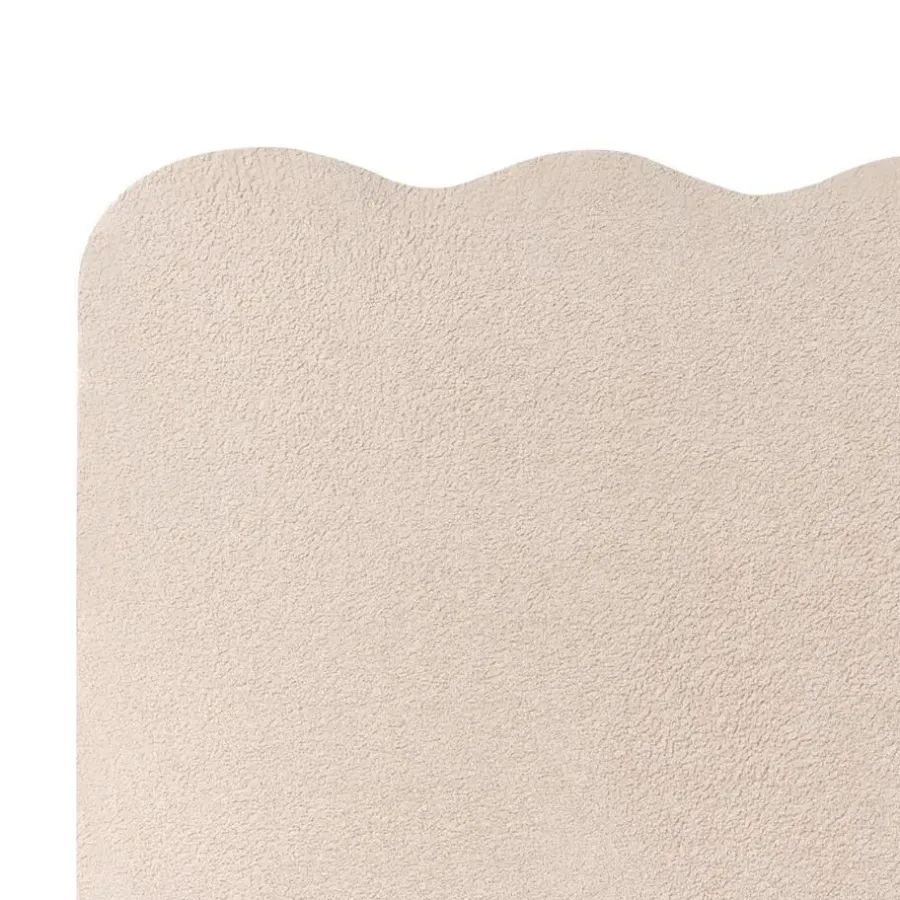 Twijfelaars-Leen Bakker NANTERRE - Bed met opbergruimte - Beige - 140 x 200 cm - Bouclé