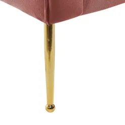 Beliani NANTILLY - Chaise longue - Roze - Symmetrisch - Fluweel