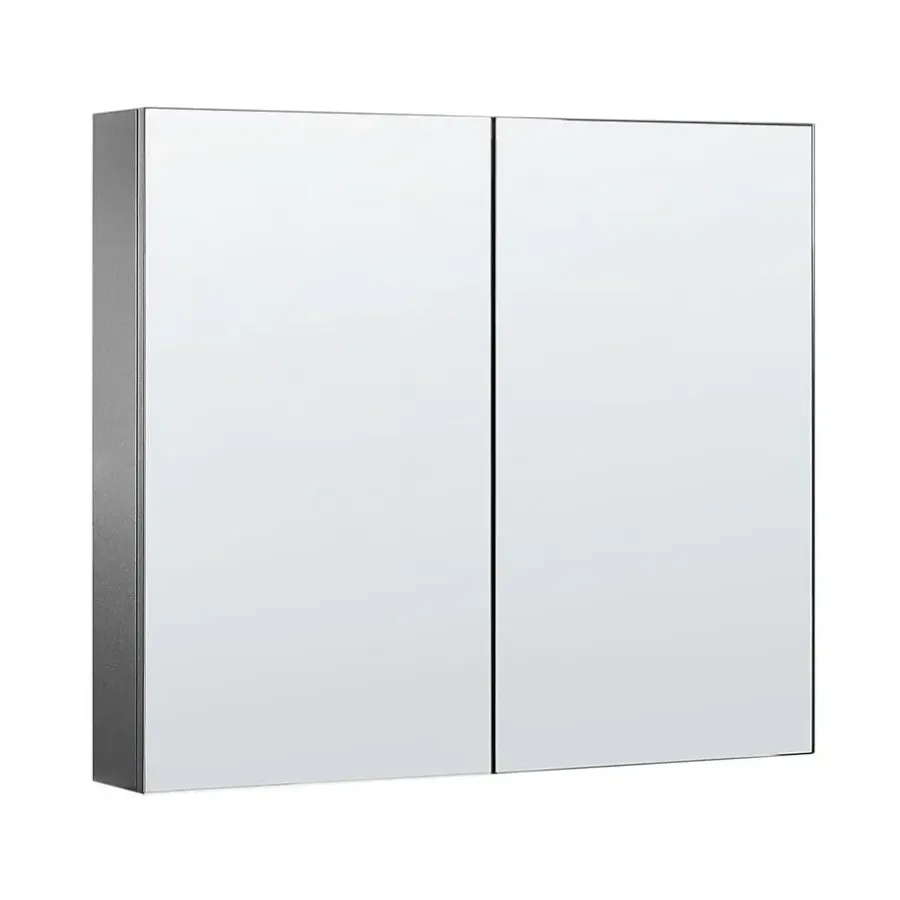 Beliani NAVARRA - Badkamermeubel - Zwart - 80 x 70 cm - Multiplex