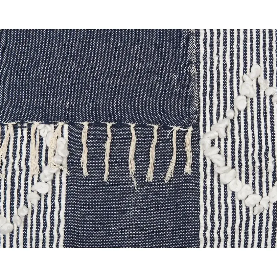 Plaids-Beliani NEMLI - Plaid - Blauw - 130 x 150 cm - Acryl