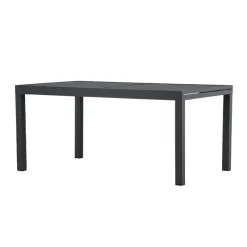 Tuintafels-Leen Bakker Nest outdoor Grace Uitschuifbare Tuintafel Zwart - 160 tot 240 x 100 cm