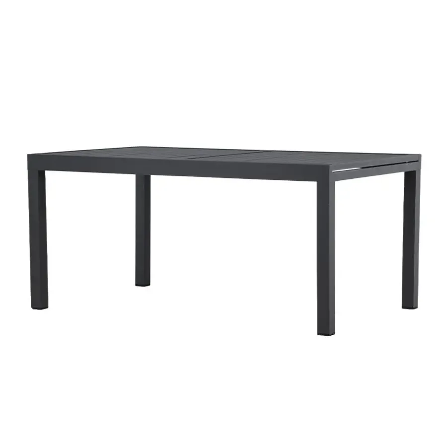 Tuintafels-Leen Bakker Nest outdoor Grace Uitschuifbare Tuintafel Zwart - 160 tot 240 x 100 cm