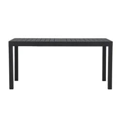 Tuintafels-Leen Bakker Nest outdoor Grace Uitschuifbare Tuintafel Zwart - 160 tot 240 x 100 cm