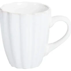 Leen Bakker NETTLE - Servies set van 16 - Gebroken wit - Steengoed