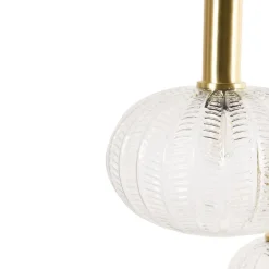Leen Bakker NJORO - Hanglamp met 3 lichten - Transparant - Glas