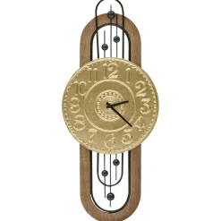 Leen Bakker NOBELIUM - Wandklok - Goud - IJzer