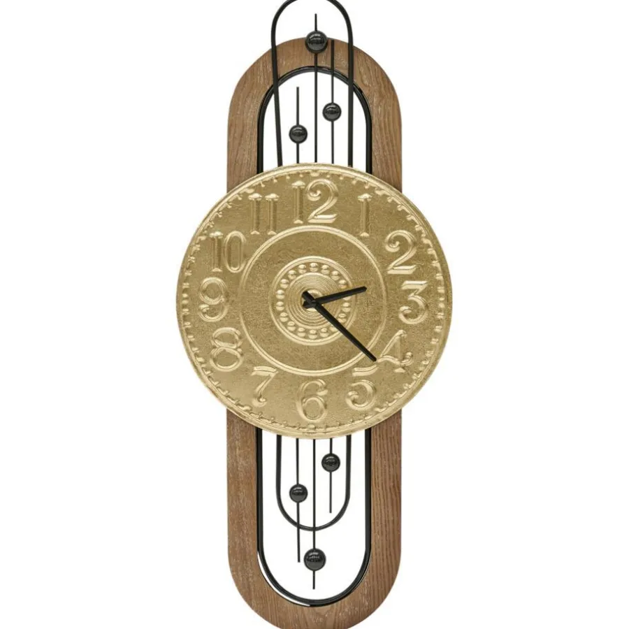 Leen Bakker NOBELIUM - Wandklok - Goud - IJzer