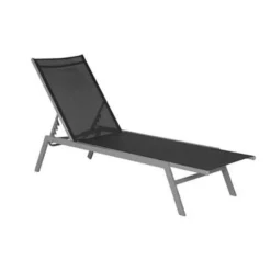 Beliani NOLI - Strandstoel - Zwart - Staal