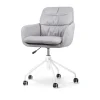 Bureaustoelen|Bureaustoelen-Leen Bakker Nolon Nout-Mia Bureaustoel Grijs - met Armleuning - Wit