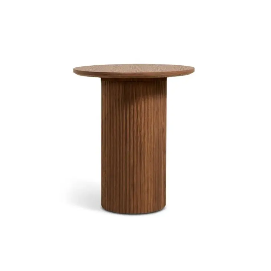 HomeMixx Nora Bijzettafel - Ø40cm Walnoot