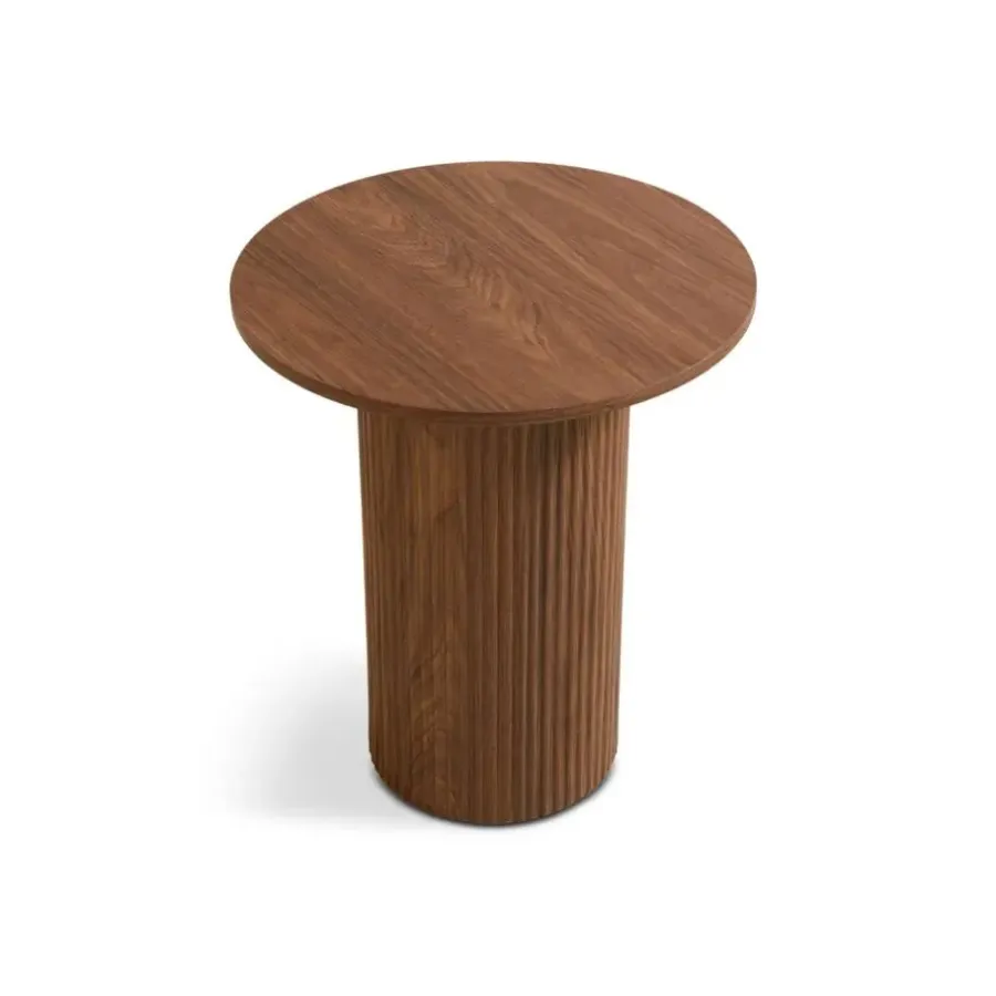 HomeMixx Nora Bijzettafel - Ø40cm Walnoot