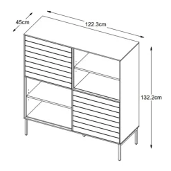 Wandkasten-Nordic Home - Alec wandkast