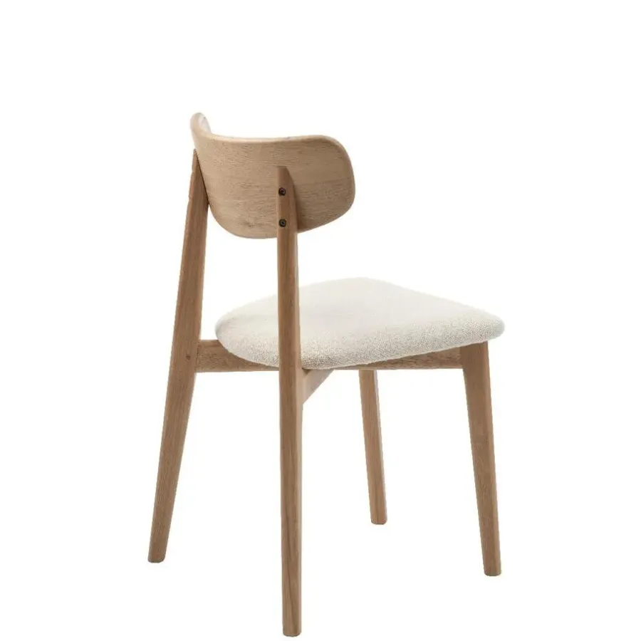 Nordic Home - Elim eetkamerstoel bouclé - naturel