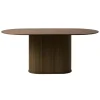 Houten Eettafels|Ovale Eettafels-Nordic Home - Kelly ovale eettafel 95x180 cm - donkerbruin