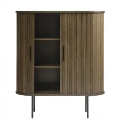 Wandkasten-Nordic Home - Kelly wandkast - donkerbruin