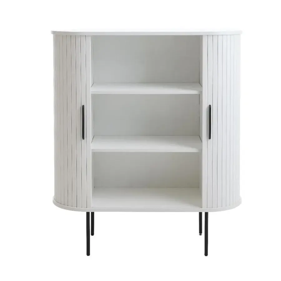 Dressoirs-Nordic Home - Kelly wandkast hout - wit