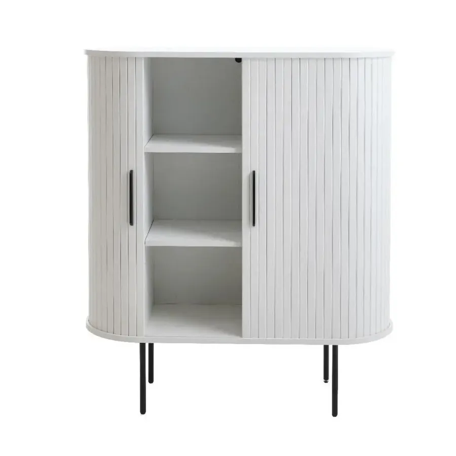 Dressoirs-Nordic Home - Kelly wandkast hout - wit